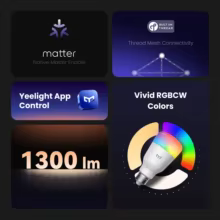 Lâmpada Inteligente Yeelight D1 Thumbnail 4