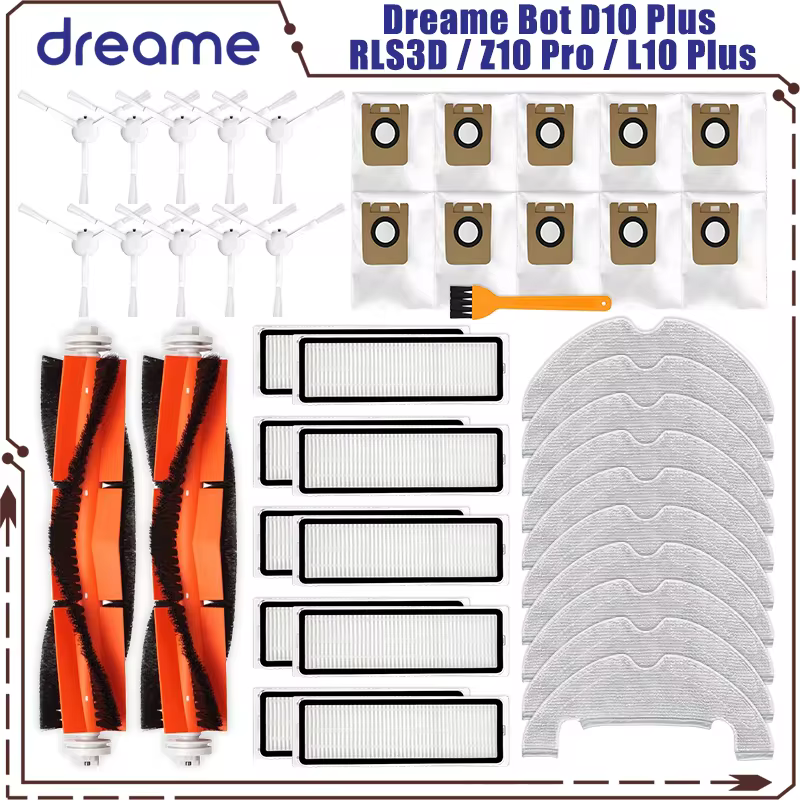 Kit Peças Dreame Bot D10 Plus/RLS3D/Z10 Pro/L10 Plus