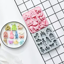 Molde Silicone 3D Príncipe e Princesa Thumbnail 3