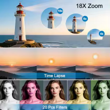 Câmera Vandlion A66 4K Tela Flip Thumbnail 6