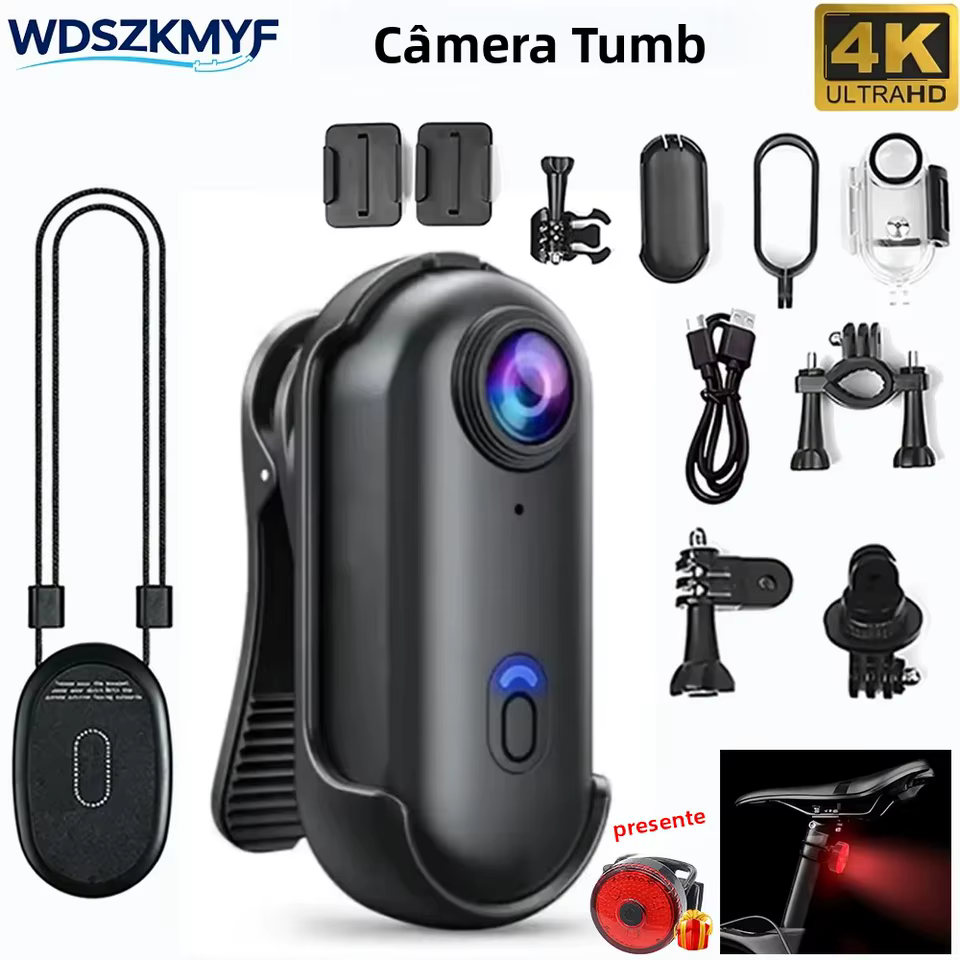 Mini Câmera Esportiva 4K WiFi