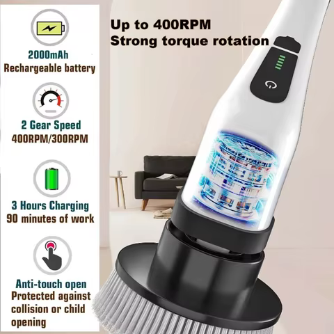 Escova Elétrica Multifuncional NOCCLILI