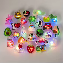Charms LED Sapatos Pizza e Doces Thumbnail 1