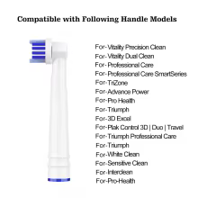 Cabeças de Escova Oral-B Braun GBB-17B - Pacote de 4/8/16 Peças Thumbnail 2