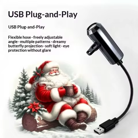 Projetor LED Natal USB 6 Lentes