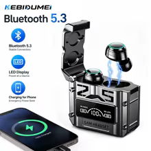 Fones Bluetooth 5.3 para Jogos com LED Thumbnail 1