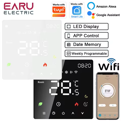 Termostato Inteligente WiFi para Piso Aquecido