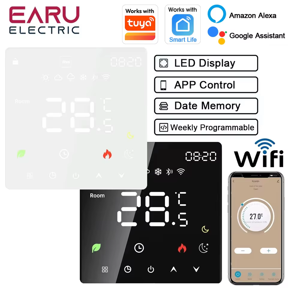 Termostato Inteligente WiFi para Piso Aquecido