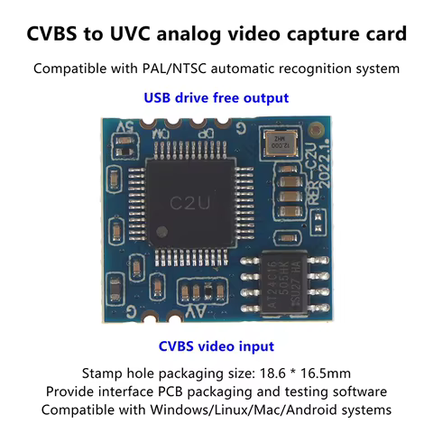 Módulo Câmera USB AV Analógico