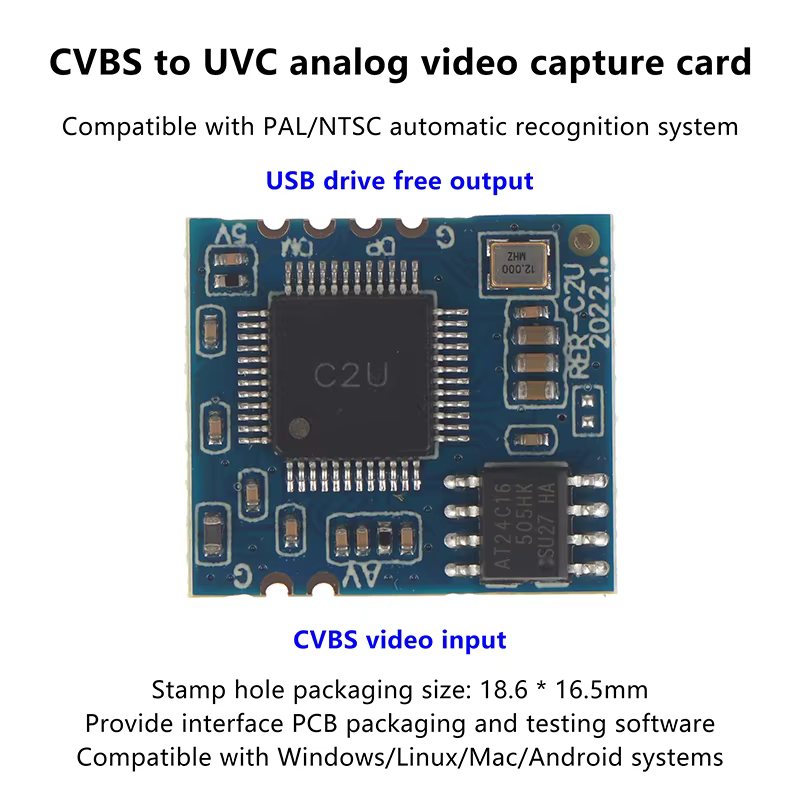 Módulo Câmera USB AV Analógico