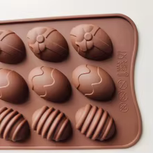 Molde Silicone Ovo de Páscoa 3D Thumbnail 4