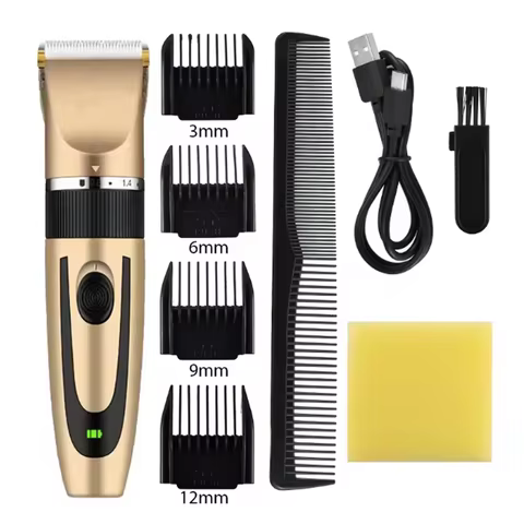 Aparador de Cabelo Profissional com Bateria