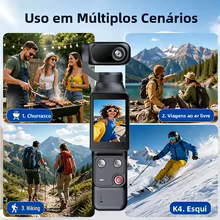 Câmera de Ação 1080P com Rastreamento Facial Thumbnail 6