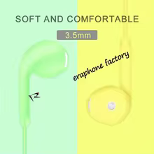 Fone de Ouvido Macaron 3.5mm com Microfone Thumbnail 3