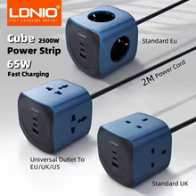 LDNIO Cube Power Strip 65W Thumbnail 1