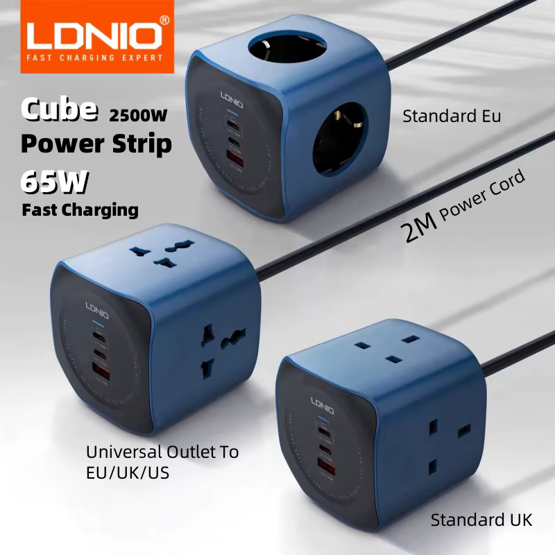 LDNIO Cube Power Strip 65W