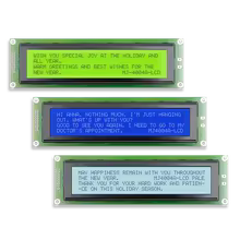 Display LCD 40x4 Amarelo-Verde 18 Pinos Thumbnail 4