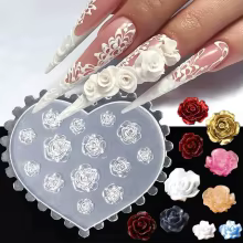 Moldes 3D Flores para Unhas Silicone Thumbnail 2