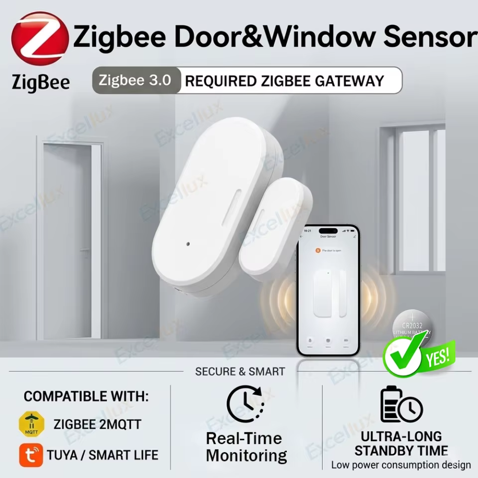 Sensor Zigbee Tuya para Segurança Residencial