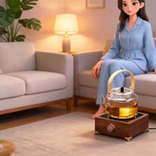 Mini Fogão de Indução 1000W Thumbnail 1