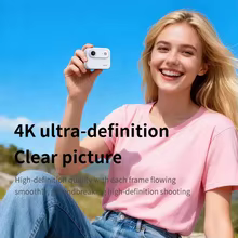Mini Câmera de Ação 4K Tela Articulada Thumbnail 6