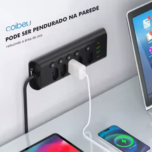 Extensor de Tomada 5 Saídas USB Type-C Thumbnail 2