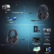 NUBWO N12 Headset Gamer com Microfone Thumbnail 3
