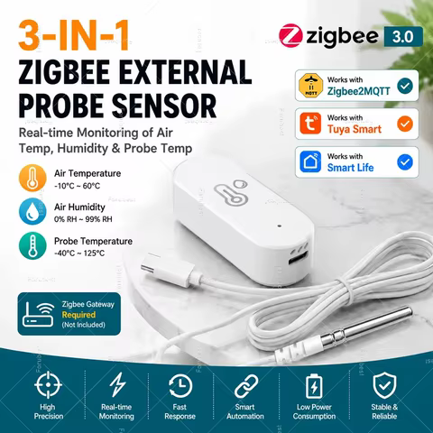 Sensor Zigbee Temperatura e Umidade