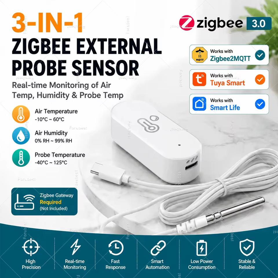 Sensor Zigbee Temperatura e Umidade