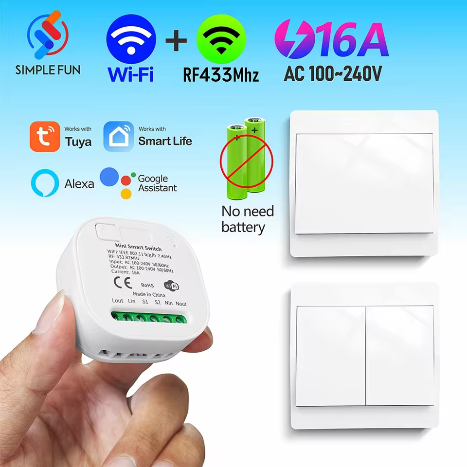 Interruptor Inteligente WiFi 433MHz