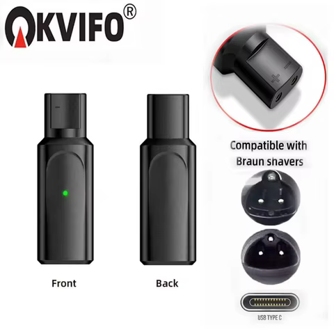 Adaptador Carregador Tipo-C Barbeador Braun