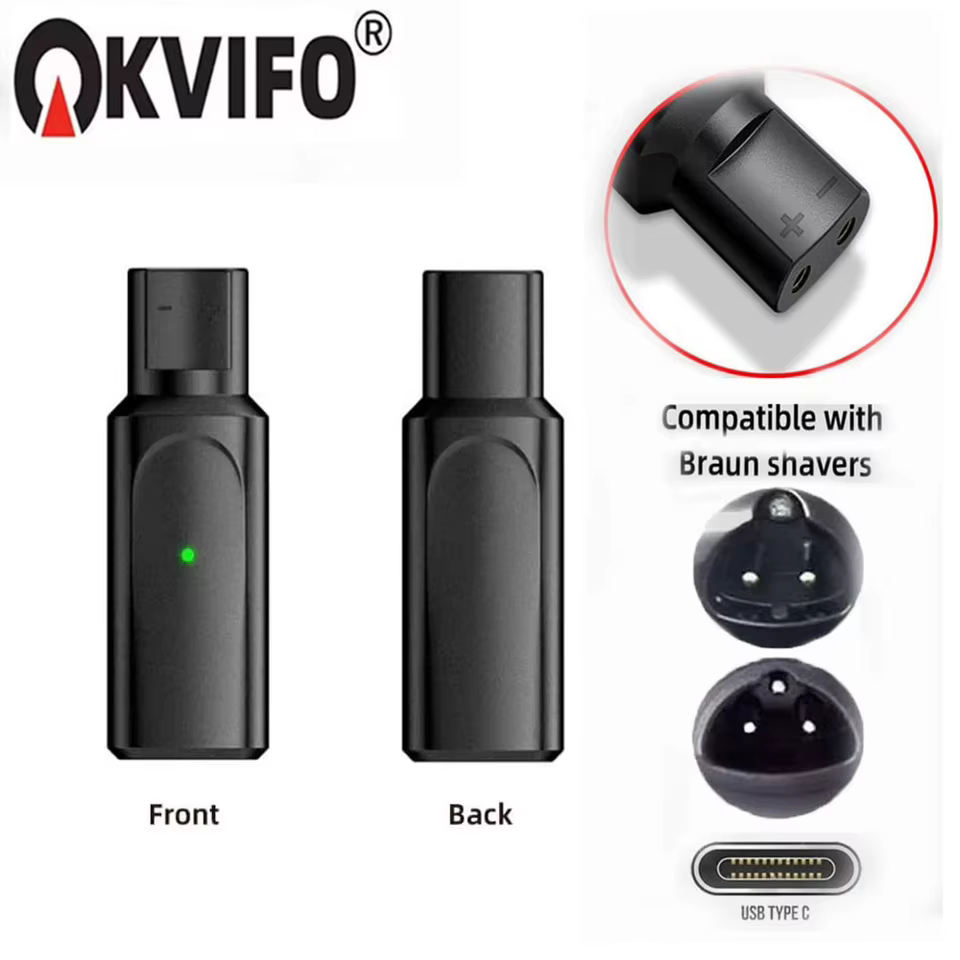 Adaptador Carregador Tipo-C Barbeador Braun