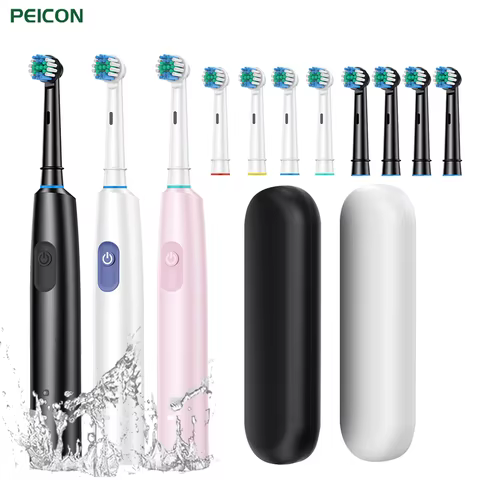 Escova de Dentes Elétrica Rotativa