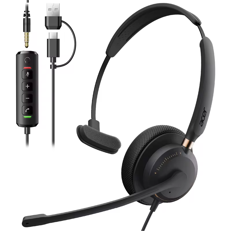 Fone de Ouvido Acer com Fio e Microfone