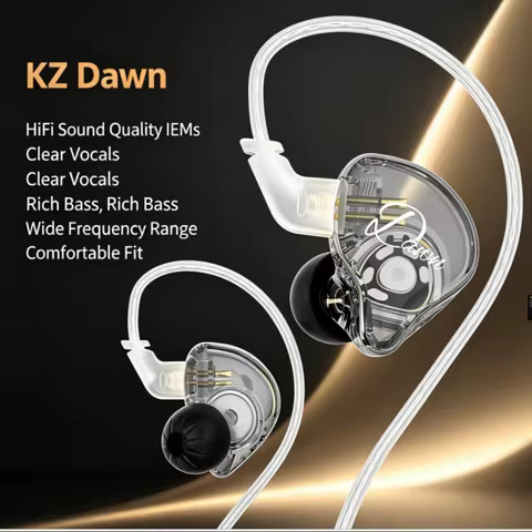 KZ Dawn Fones de Ouvido com Fio