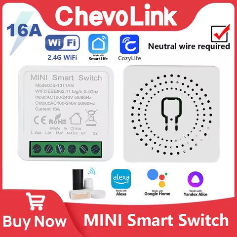 Interruptor WiFi Inteligente CozyLife 16A