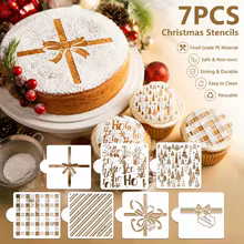 Kit 7 Stencils de Natal para Bolo e Biscoito Thumbnail 3