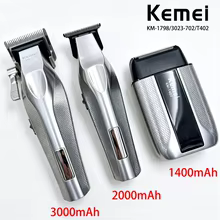 Aparador de Cabelo Kemei Profissional Kit Completo Thumbnail 1