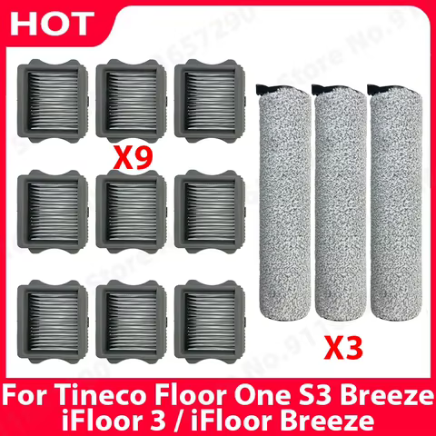 Kit de Escova e Filtro HEPA para Tineco Floor One S3 Breeze