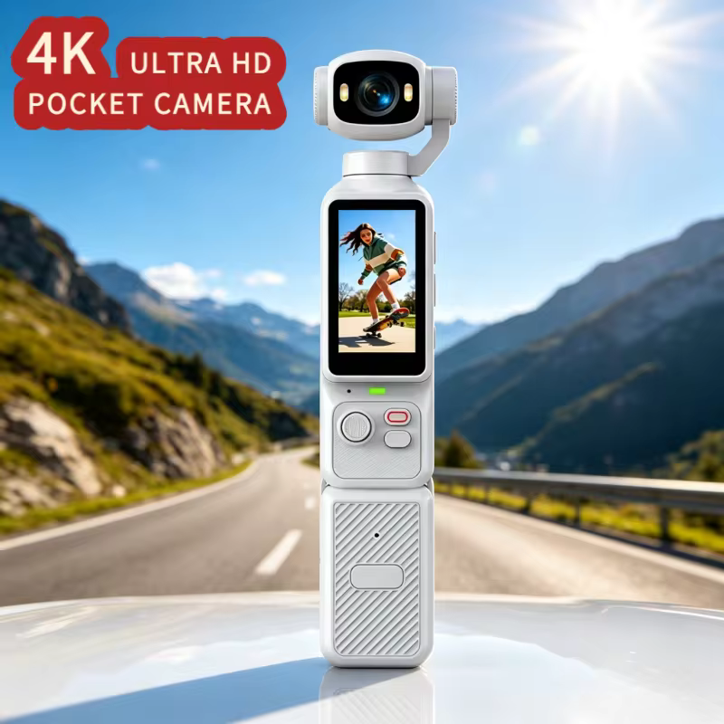 Câmera de Ação 4K Gimbal