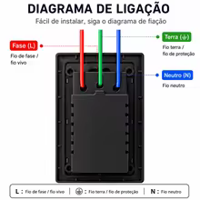 Tomada Inteligente Zigbee com USB e Vidro Thumbnail 2