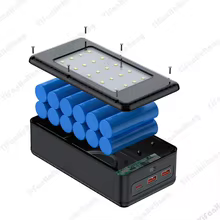 Caixa de Bateria 21700 12pcs Power Bank Thumbnail 6