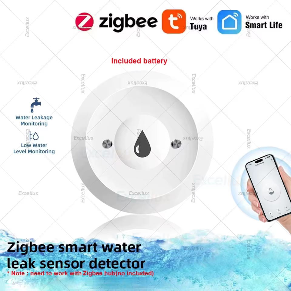Detector de Vazamento de Água Zigbee