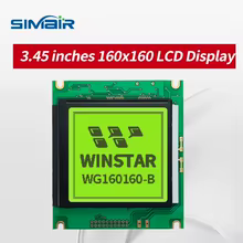 Módulo LCD WG160160B Tela Amarelo-Verde Thumbnail 1