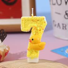 Vela Pato Aniversário Glitter Thumbnail 4