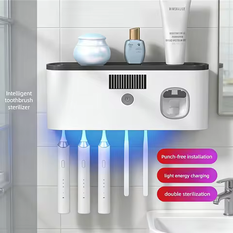 Escova Elétrica 3 em 1 com Luz UV