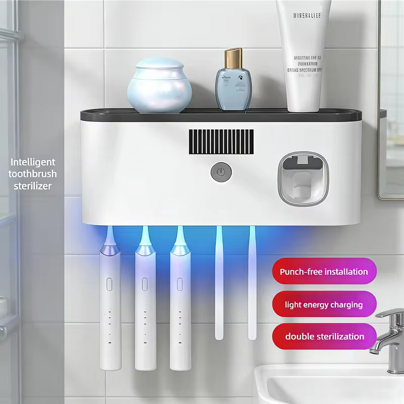 Escova Elétrica 3 em 1 com Luz UV