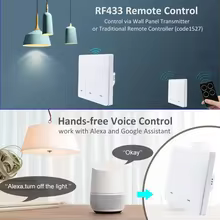 Interruptor Inteligente WiFi Tuya RF433 Thumbnail 4