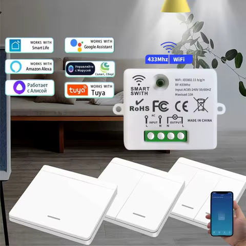 Interruptor Inteligente Wi-Fi RF