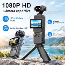 Câmera de Ação 1080P com Tela Rotativa Thumbnail 2